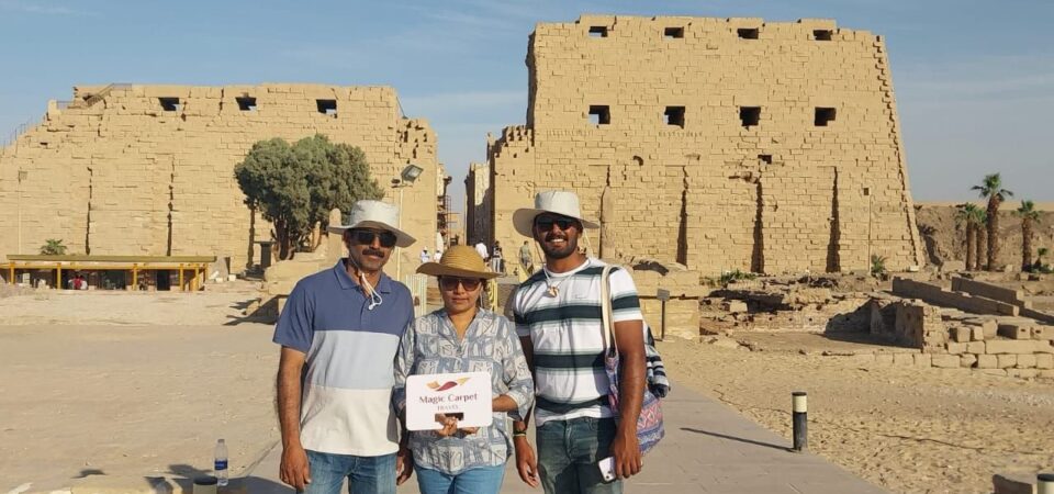 tourists at Karnak temple